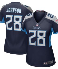 Chris Johnson Tennessee Titans Women's Nike Retired Player Game Jersey - Navy