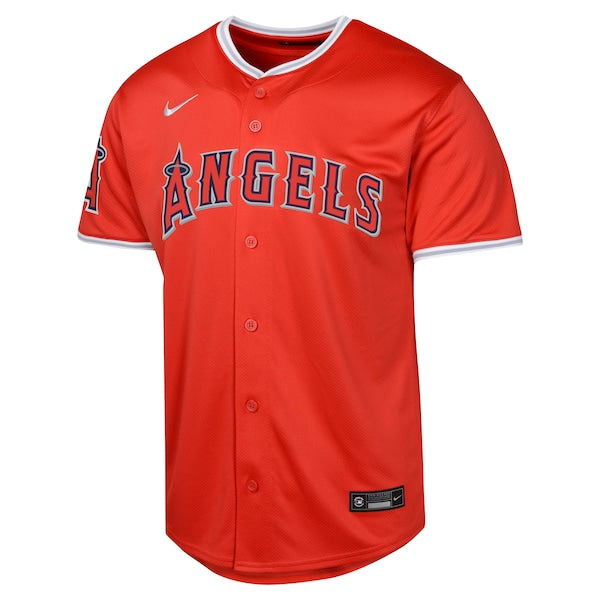 Los Angeles Angels Nike Youth Alternate Limited Jersey - Red - Image 2