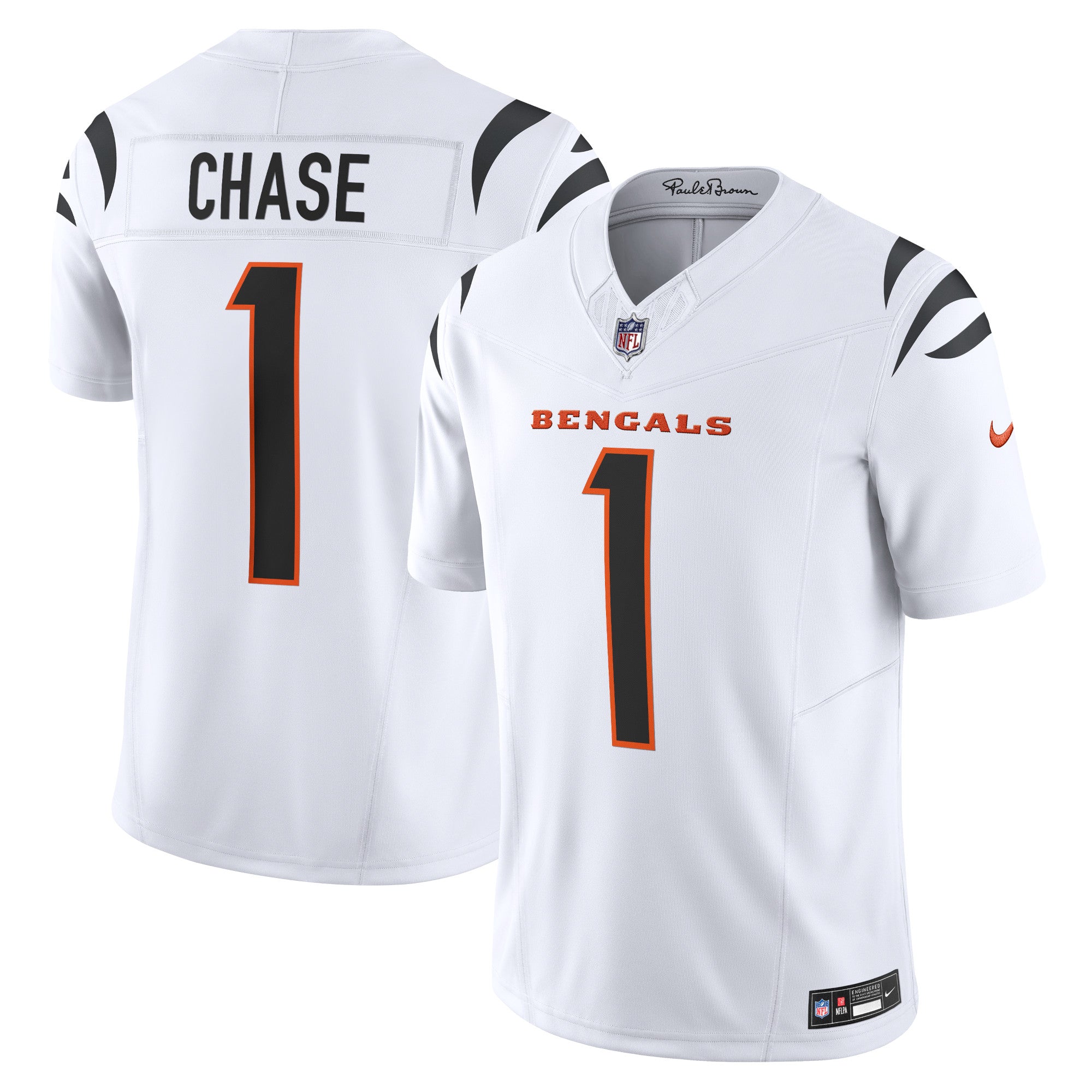 Ja'Marr Chase Cincinnati Bengals Nike Vapor F.U.S.E. Limited Jersey - Black/White - Image 6