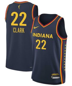 Caitlin Clark Indiana Fever Nike 2024 WNBA Draft Explorer Edition Victory Player Jersey - Navy