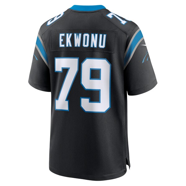 Ikem Ekwonu Carolina Panthers Nike Game Jersey - Black - Image 3