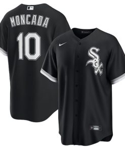 Yoan Moncada Chicago White Sox Nike Alternate Replica Player Name Jersey - Black/White
