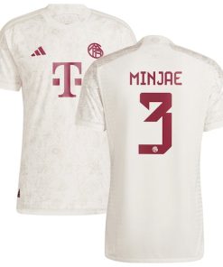Kim Min-jae Bayern Munich adidas 2023/24 Third Authentic Jersey - White