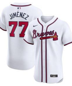 Joe Jimenez Atlanta Braves Nike Home Elite Player Jersey - White