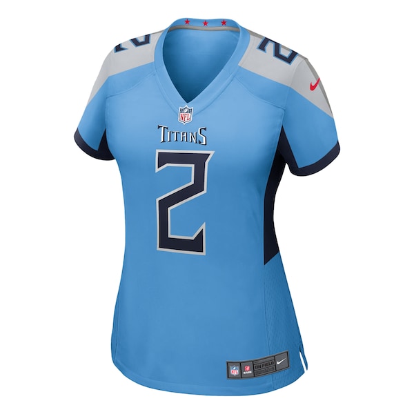 Tyjae Spears Tennessee Titans Nike Women's Team Game Jersey - Light Blue/Navy - Image 3
