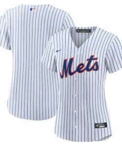 New York Mets Nike Women's Home Blank Replica Jersey - White