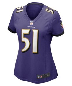 Alternative view of Josh Ross Baltimore Ravens Nike Women's Game Player Jersey - Purple