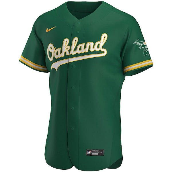 Oakland Athletics Nike Authentic Team Jersey - Kelly Green - Image 2