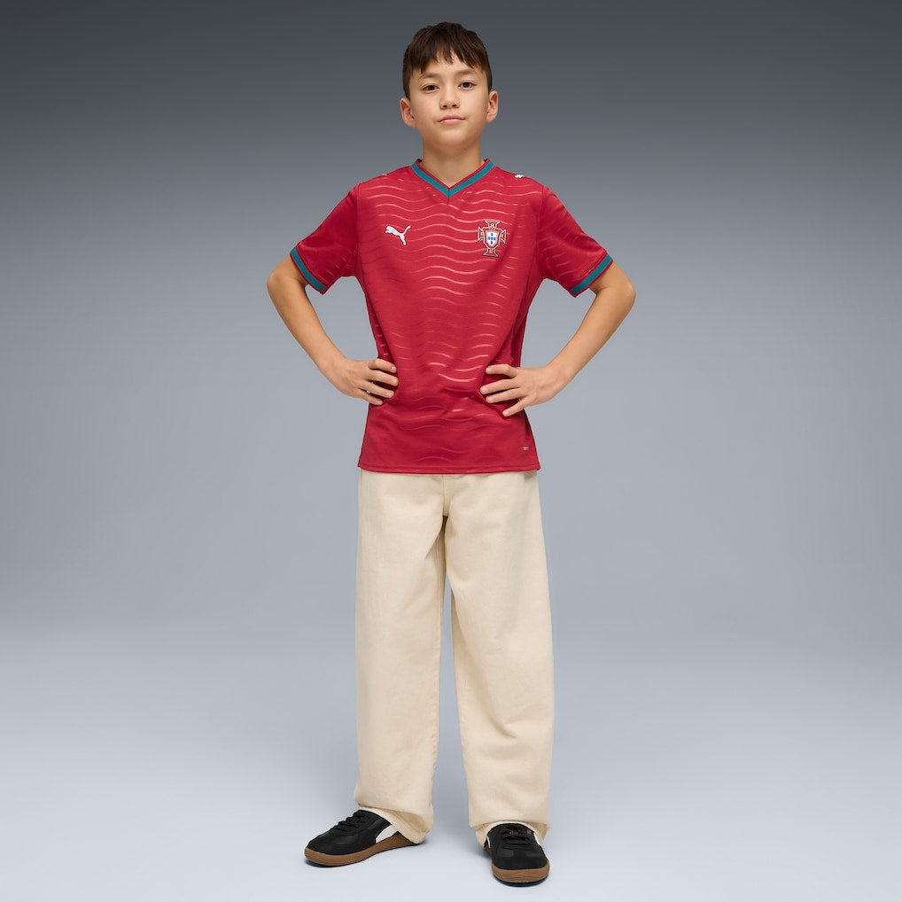 Cristiano Ronaldo Portugal National Team Puma 2026 Youth Home Replica Jersey - Red - Image 4