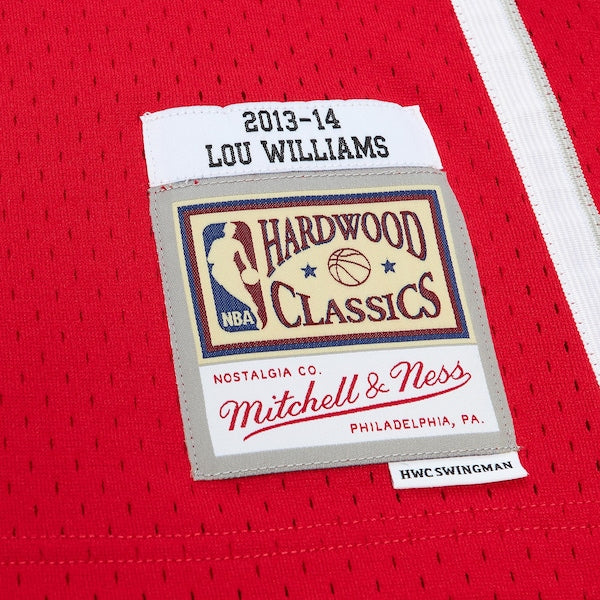 Lou Williams Atlanta Hawks 2001/02 Hardwood Classics Swingman Jersey - Red - Image 5