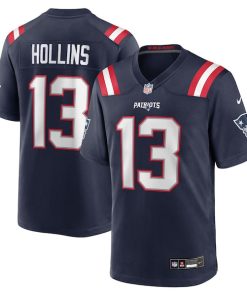 Mack Hollins New England Patriots Nike Team Game Jersey -  Navy