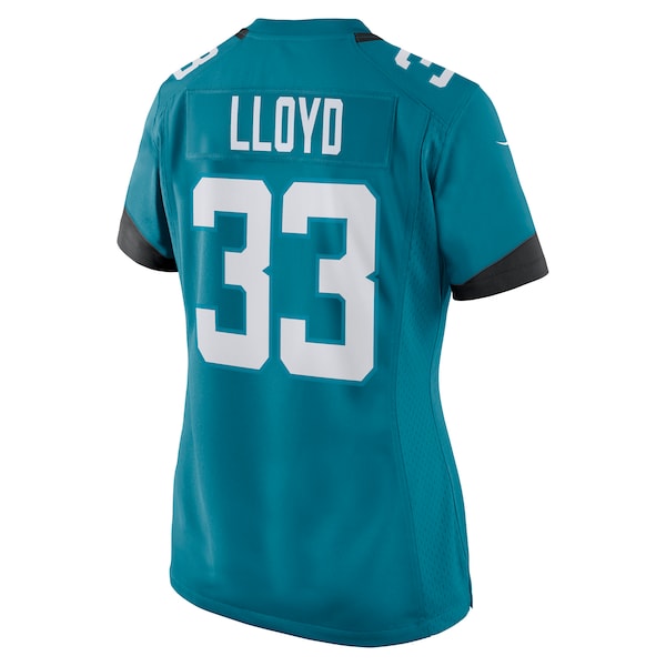 Devin Lloyd Jacksonville Jaguars Nike Women's Player Game Jersey - Teal - Image 3