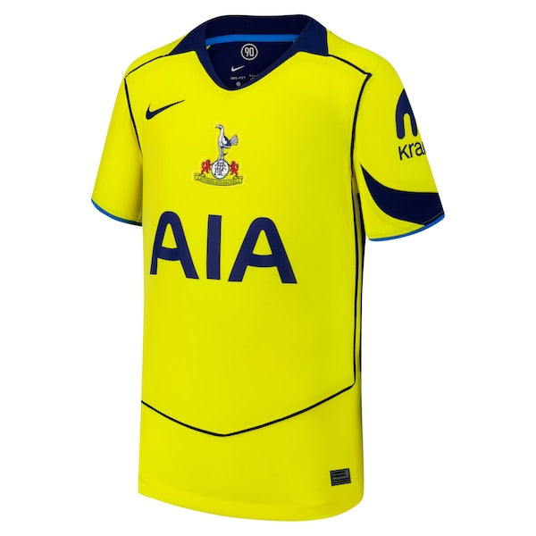 Tottenham Hotspur Nike Youth 2025/26 Third Replica Jersey - Yellow/White - Image 3