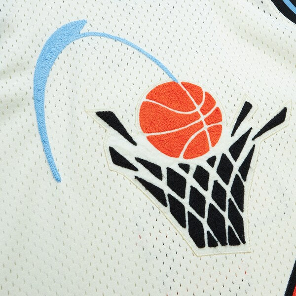 Shawn Kemp Cleveland Cavaliers Chainstitch Swingman Jersey - Cream - Image 5