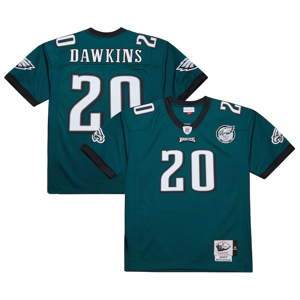 Brian Dawkins Philadelphia Eagles 2007 Authentic Throwback Retired Player Jersey - Green/White - Image 2