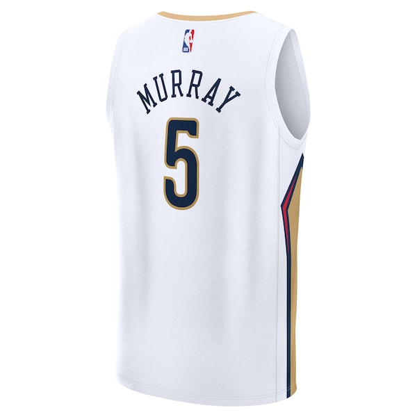 Dejounte Murray New Orleans Pelicans Fast Break Replica Player Jersey - Association Edition - White - Image 3