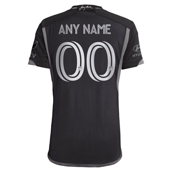 Nashville SC adidas 2024 Man In Black Kit Authentic Custom Jersey - Black - Image 3