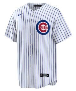 Alternative view of Chicago Cubs Nike Home Replica Team Jersey - White