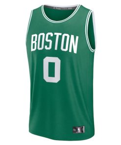 Alternative view of Jayson Tatum Boston Celtics  Youth Fast Break Replica Player Jersey - Icon Edition - Kelly Green