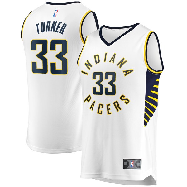 Myles Turner Indiana Pacers Fast Break Replica Player Jersey - White - Association Edition - Image 2