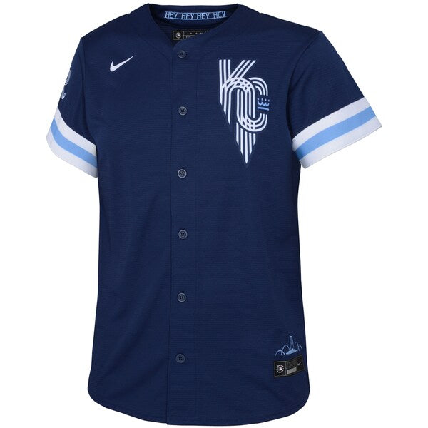 Salvador Perez Kansas City Royals Nike Toddler 2022 City Connect Replica Player Jersey - Navy - Image 2