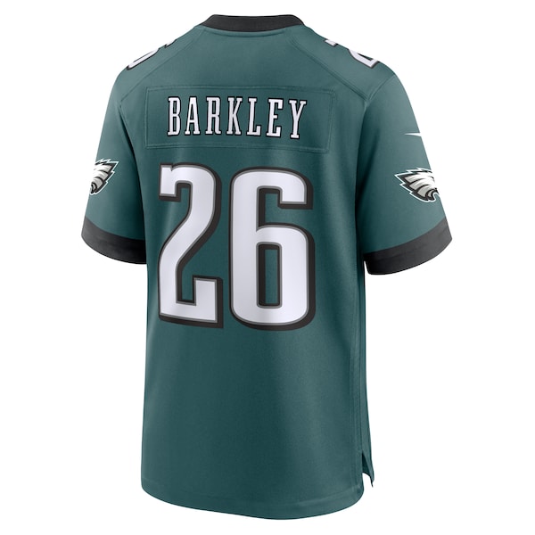 Saquon Barkley Philadelphia Eagles Nike Super Bowl LIX Game Player Jersey - Midnight Green - Image 3