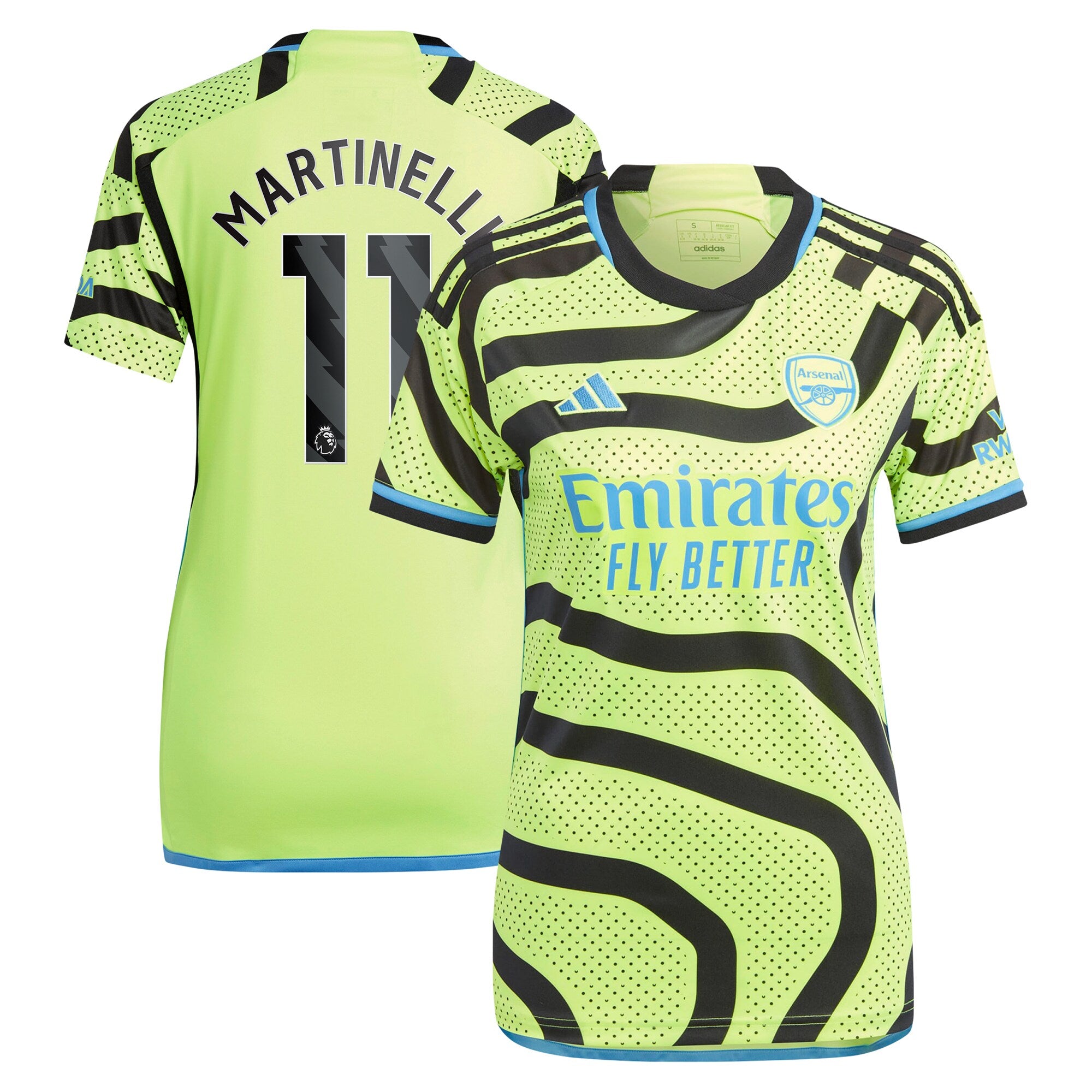 Gabriel Martinelli Arsenal adidas Women's 2023/24 Home Replica Player Jersey - Red/Green/Yellow - Image 6