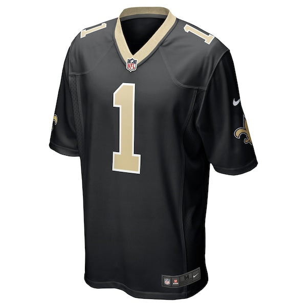 Taliese Fuaga New Orleans Saints Nike 2024 NFL Draft First Round Pick Player Game Jersey - Black - Image 2