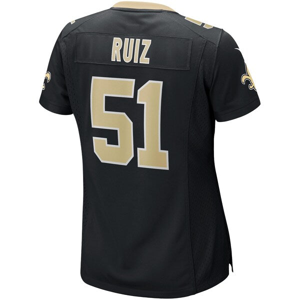 Cesar Ruiz New Orleans Saints Nike Women's Game Jersey - Black - Image 3