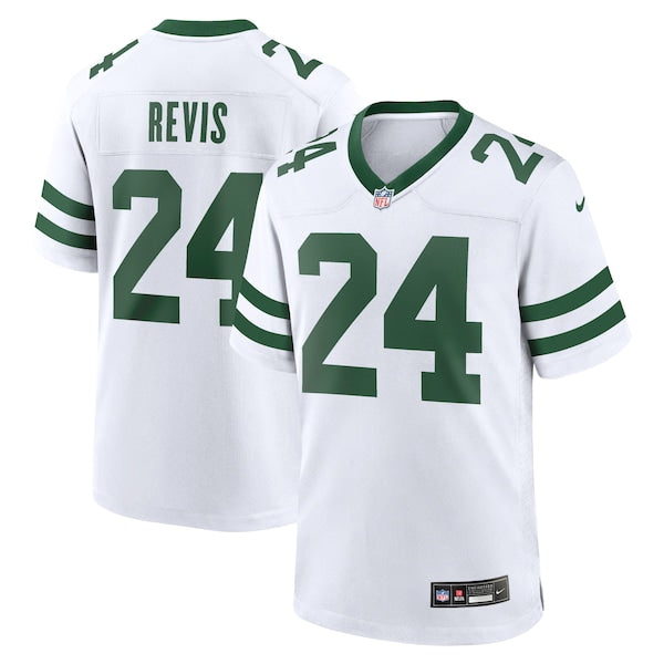 Darrelle Revis New York Jets Nike Legacy Retired Player Game Jersey - White/Green - Image 2