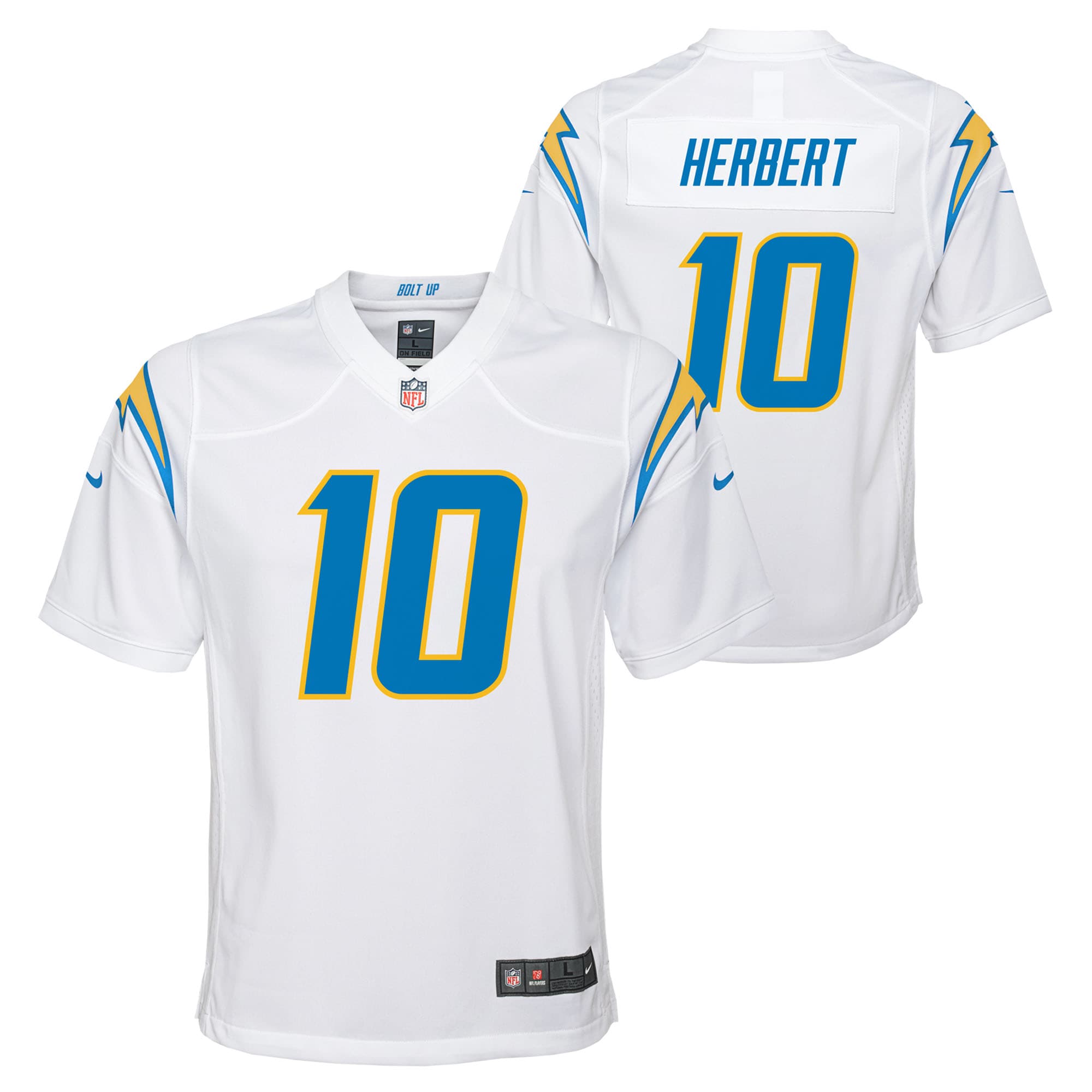 Justin Herbert Los Angeles Chargers Nike Youth Game Jersey - Navy/Powder Blue/Royal/White - Image 5