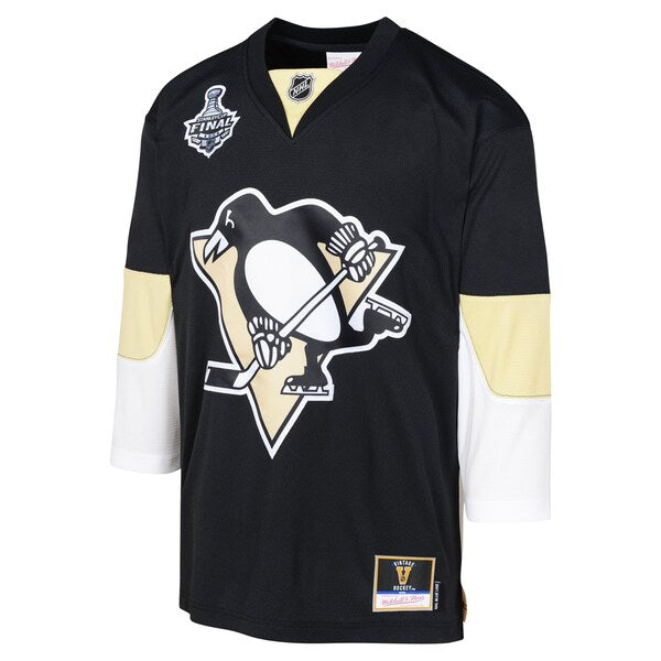 Pittsburgh Penguins Youth 2008 Blue Line Blank Jersey - Black - Image 2