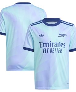 Arsenal adidas Originals Youth 2024/25 Third Replica Jersey - Aqua