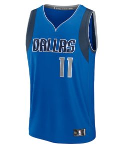 Alternative view of Kyrie Irving Dallas Mavericks  Fast Break Replica Player Jersey - Icon Edition - Blue