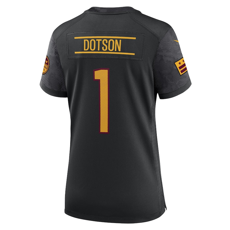 Jahan Dotson Washington Commanders Nike Women's Alternate Game Jersey - Black - Image 3