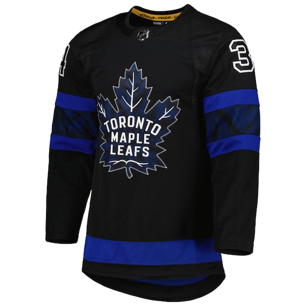 Auston Matthews Toronto Maple Leafs adidas Alternate Primegreen Authentic Pro Player Jersey - Black - Image 2