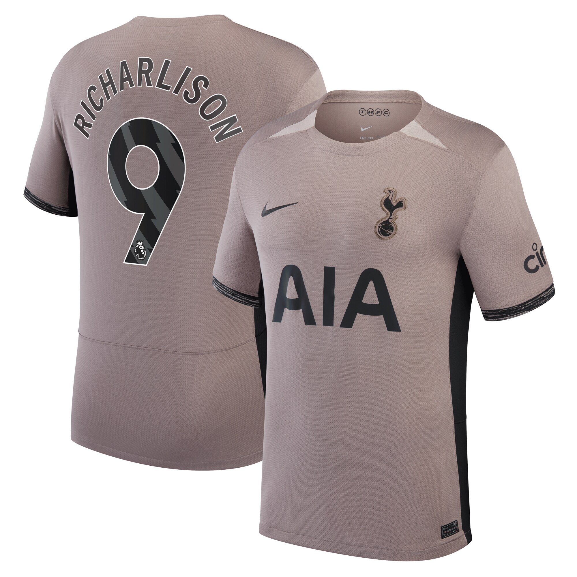 Richarlison Tottenham Hotspur Nike Home 2023/24 Replica Player Jersey - White/Tan - Image 5