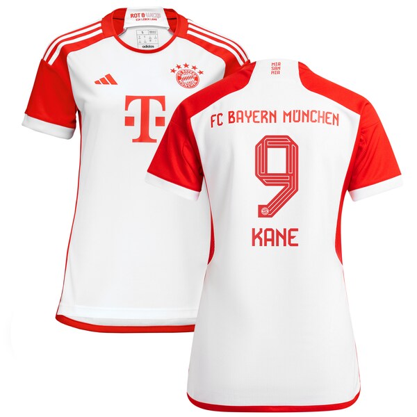 Harry Kane Bayern Munich adidas Women's 2023/24 Home Replica Player Jersey - White/Black - Image 2
