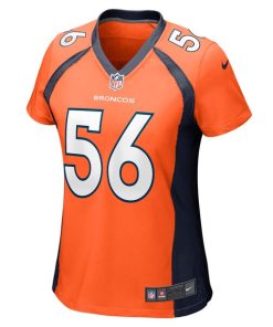Alternative view of Baron Browning Denver Broncos Nike Women's Game Jersey - Orange