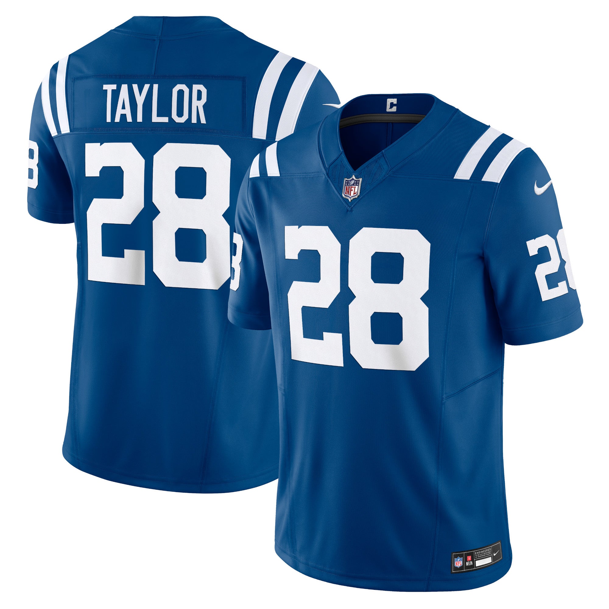 Jonathan Taylor Indianapolis Colts Nike Vapor F.U.S.E. Limited Jersey - White/Blue/Royal - Image 6