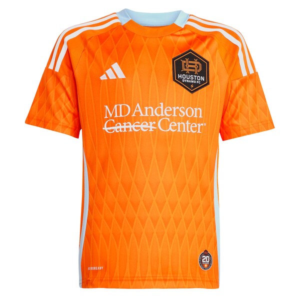 Artur Houston Dynamo FC adidas Youth 2025 Season 20 Replica Player Jersey - Orange - Image 3