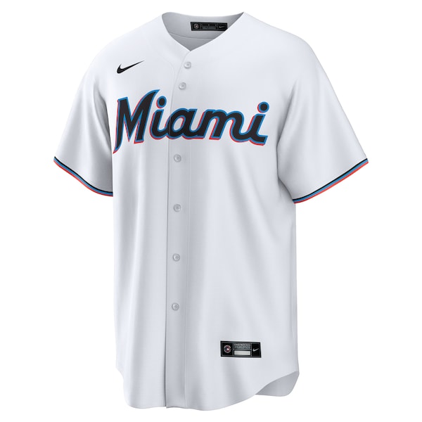 Eric Wagaman Miami Marlins Nike Home Replica Jersey - White - Image 2