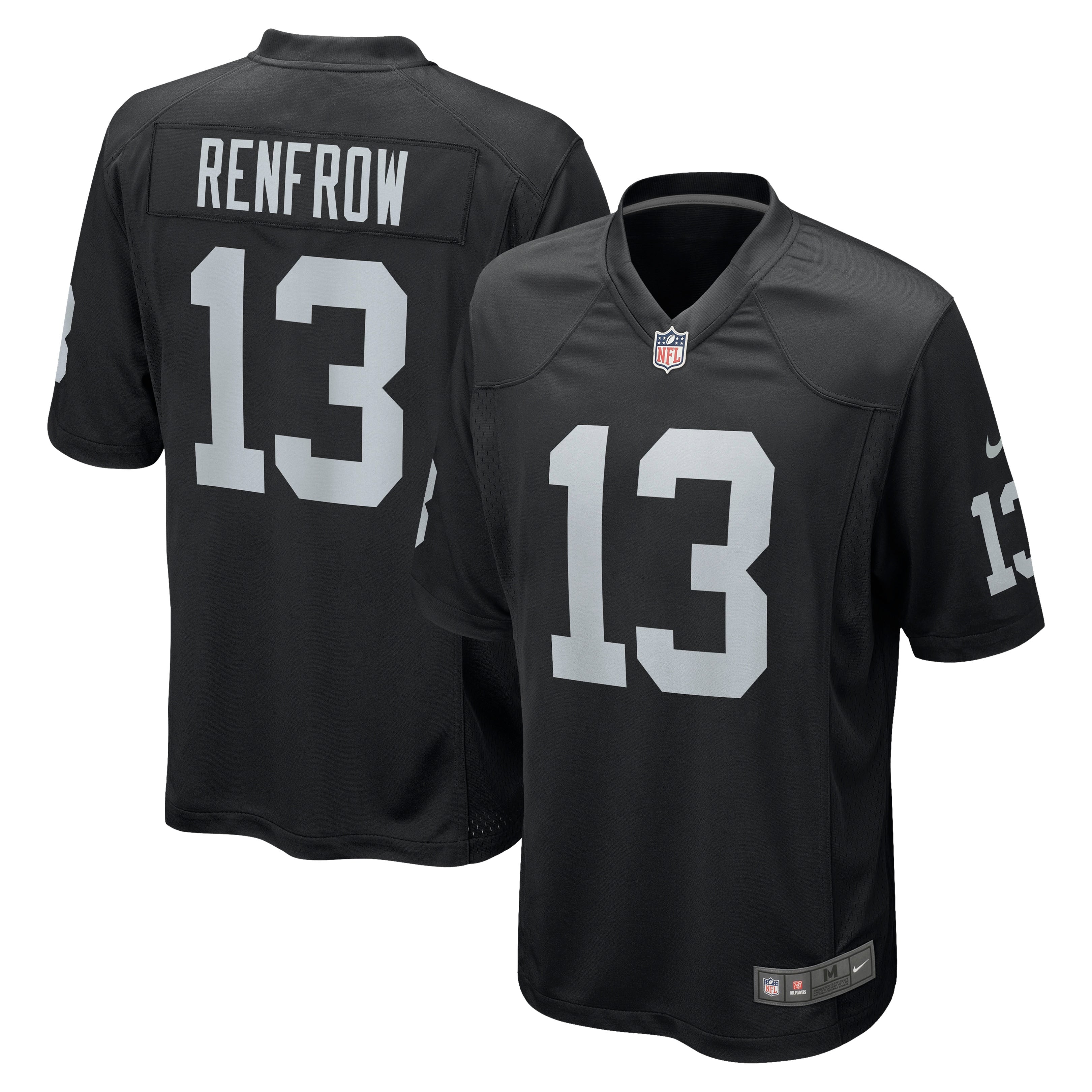 Hunter Renfrow Las Vegas Raiders Nike Game Player Jersey - White/Black - Image 6