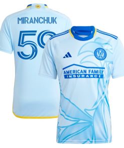 Aleksei Miranchuk Atlanta United FC adidas 2024 The Resurgens Kit Replica Player Jersey - Light Blue
