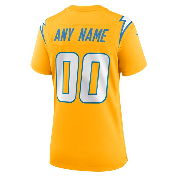 Los Angeles Chargers Nike Women's Alternate Charger Power Game Custom Jersey - Gold/Royal/Powder Blue - Image 8