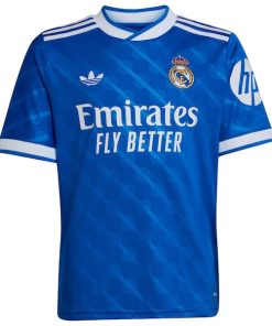 Alternative view of Jude Bellingham Los Merengues adidas Youth 2025/26 Third Replica Player Jersey - Blue