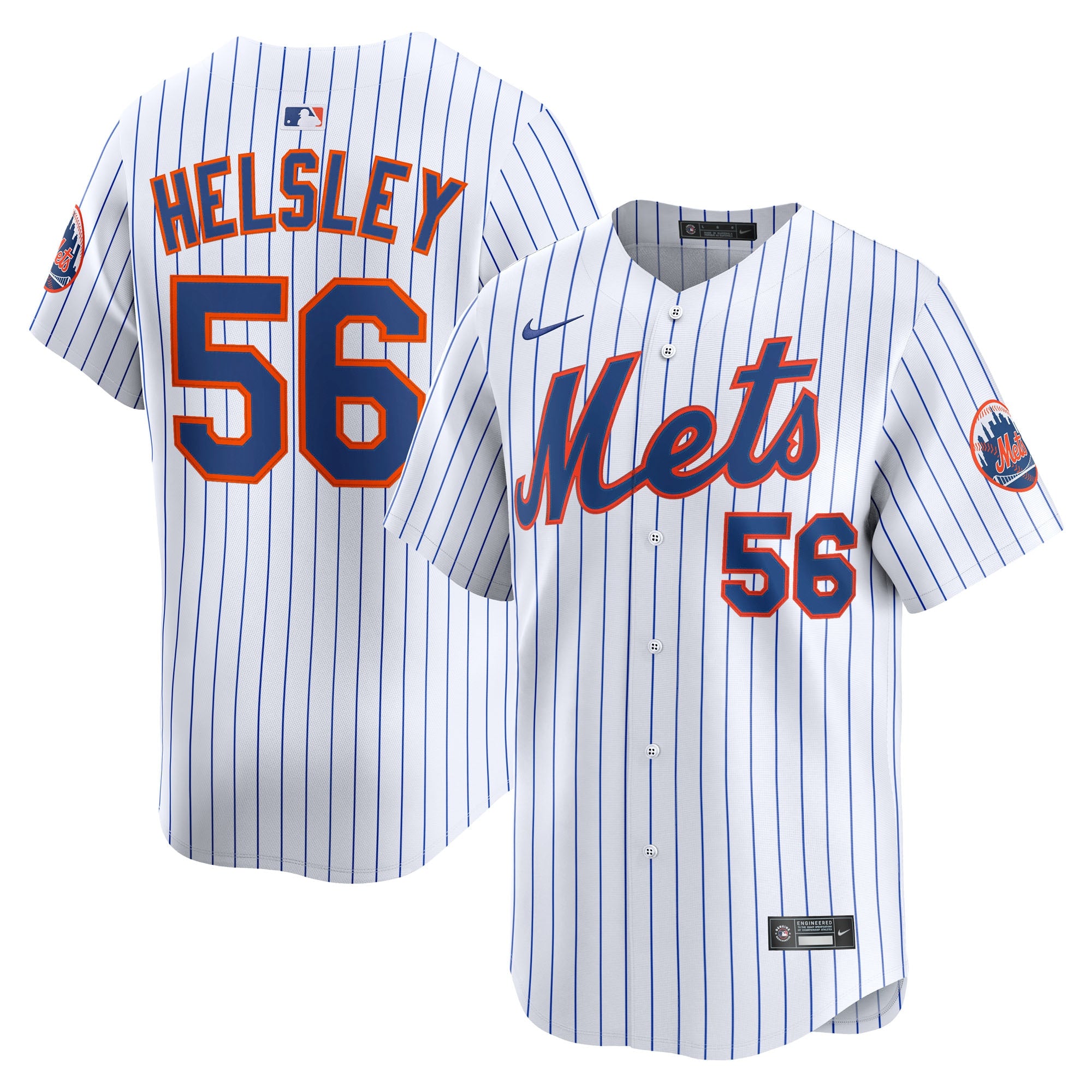 Ryan Helsley New York Mets Nike Alternate Limited Player Jersey - Black/White - Image 6