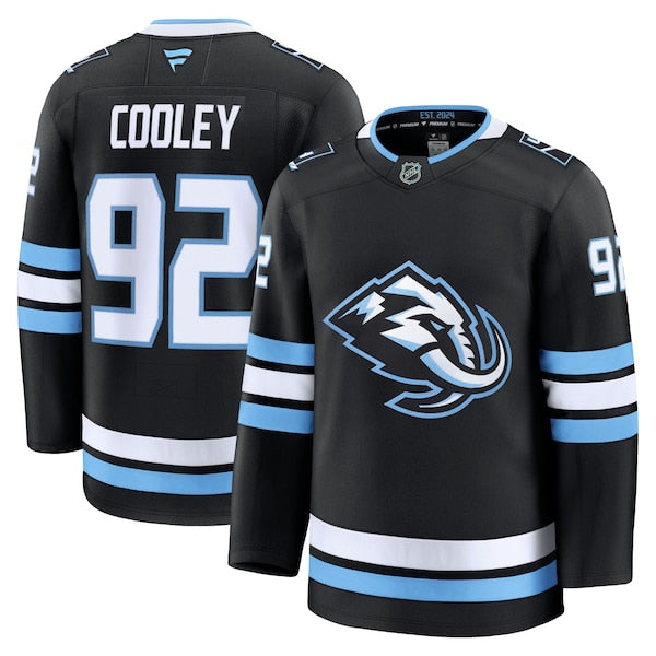 Logan Cooley Utah Mammoth Home Premium Player Jersey - Black/White - Image 2