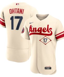 Shohei Ohtani Los Angeles Angels Nike 2022 City Connect Authentic Player Jersey - Cream