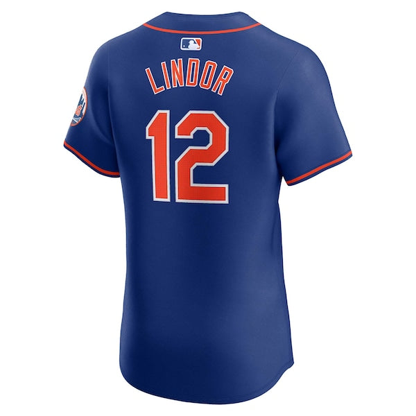 Francisco Lindor New York Mets Nike Alternate Elite Player Jersey - Royal - Image 4